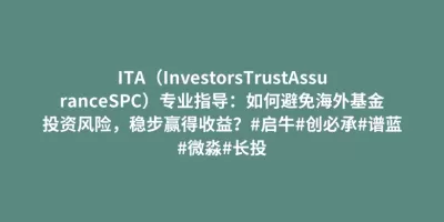 ITA(InvestorsTrustAssuranceSPC)专业指导:如何避免海外基金投资风险,稳步赢得收益?#启牛#创必承#谱蓝#微淼#长投 ITA(InvestorsTrustAssuranceSPC)专业指导:如何避免海外基金投资风险,稳步赢得收益?#启牛#创必承#谱蓝#微淼#长投
